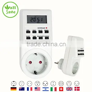 Digital LCD Programmable Switch TimerType With 8 Function Keys Europe Plug thumbnail-1