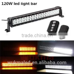 21.5inch 120W Amber/White Led Work Light Bar SPOT FLOOD Offroad 4WD UTE ATV SUV thumbnail-1