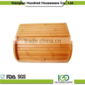 Unique Wooden Bread Box With Drawer thumbnail-2