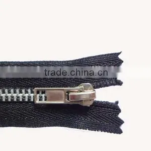 5# Aluminum Zipper Metal Zipper Close End Zipper Auto Lock Zipper Slider Polyester Tape Zipper for Jack thumbnail-2