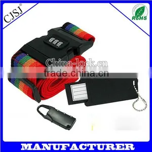 2015 Hot Sale New Products Wholesale Price Combination Luggae Strap With Tags thumbnail-1