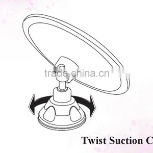 Swivel Bathroom 10x Magnification Mirror Wall Mounted Suction Cup Shower Mirror thumbnail-4