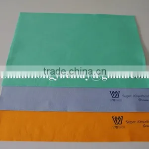 Logo Printed Super Water Absorbent Nonwoven Fabric Floor Cleaning Cloth ( Viscose/polyester) thumbnail-1