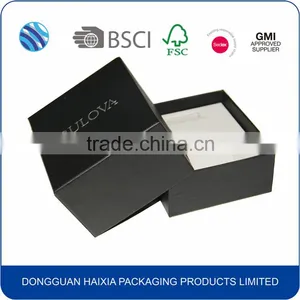 Black Texture Grain Paper Watch Gift Box thumbnail-5