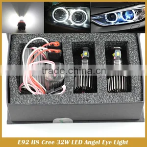 32W E92 H8 White HID Xenon 6000k Angel Eyes Halo Ring LED Light E90 E93 X5 thumbnail-5
