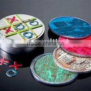 Round Tin Cork Coaster thumbnail-1