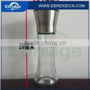 Stainless Steel Glass Spice Bottle Grinder Pepper and Salt Mill thumbnail-1