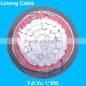 Lineng Wire Cable YJLV62 1*300 Low Voltage 1 Core Armoured Aluminum Electrical Power Cable thumbnail-1