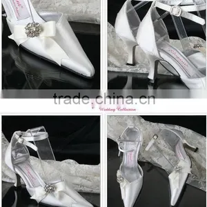 Bowknot WS-021 Custom Made Wedding Shose 2011 Classical Style thumbnail-1