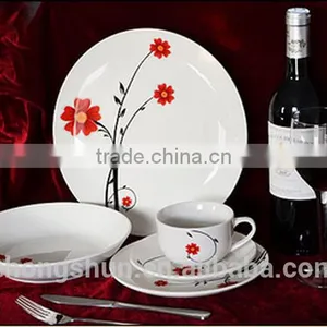 20pcs High Quality Ceramic Coupe Dinner Set Supplier/Ceramic Dinnerware Made In China/Dubai Wholesale Market Dinnerware Sets thumbnail-3