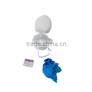 KEMP USA CPR MASK WITH O2 INLET IN CASE thumbnail-1