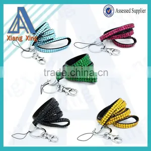 Rhinestone Lanyard With Key Ring Colorful Rhinestone Lanyard thumbnail-4