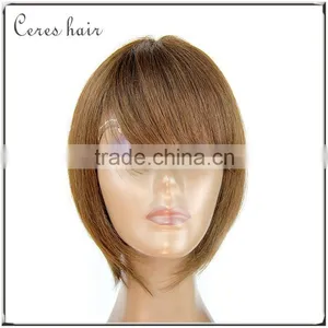 Wholesale Silky Straight Bob Cut Human Hair Short Bob Lace Front Wig thumbnail-1