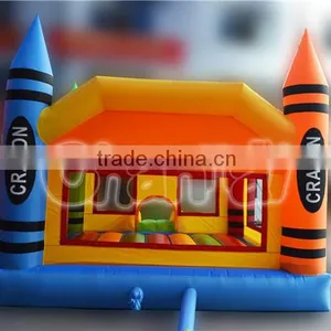 Residential Crayon Inflatable Bounce House thumbnail-4