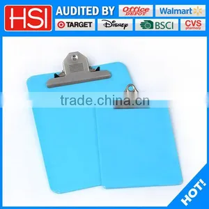 Stationery Products Blue Color Plastic Mini Clipboard thumbnail-1