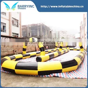 Factory Price 0.55mm PVC Tarpaulin Inflatable Zorb Ball Track For Sale thumbnail-1