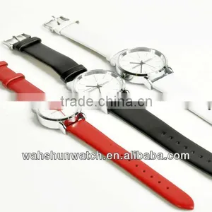 Promotional Colorful Women Leather Wristwatches Made in China thumbnail-1
