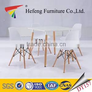 Modern New Designed MDF Beech Wood Dining Table DT157 thumbnail-1