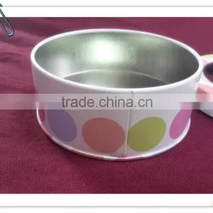 Fancy Round Tin Box With PVC Window, Lift-off Lid thumbnail-3