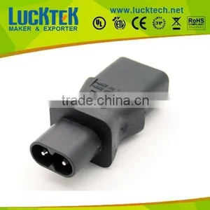 IEC 320 C13 to C8 Adaptor, IEC Female to 2pin Male Power Adaptor thumbnail-1