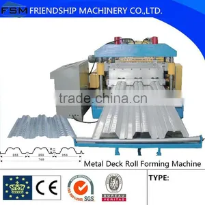 Metal Floor Deck Roll Forming Machine, Load-bearing Structure in High Buildings thumbnail-1