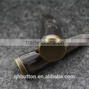BRONZED METAL BOTTOM RESIN HORN Button Fashion Button thumbnail-3