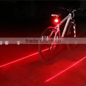 5 Led +2 Laser Tail Light Waterproof Cycling Safety Bicycle Rear Lamp Warning Bike Laser Tail Light thumbnail-5