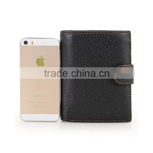 Wholesale Black Luxury Leather Wallet for Men thumbnail-5