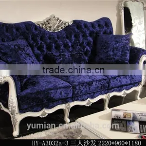 Home Furniture Hand Carving Classic Living Room Sofa Set thumbnail-5