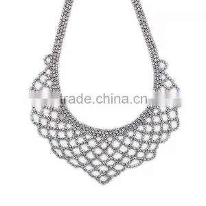 Cheap Wholesale Jewelry Necklace 2016 Latest Design Fashion Multiple Layered Luxury Crystal Necklace thumbnail-4