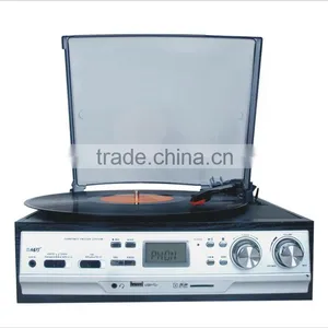 Rain Lane Hot Sale Vinyl Records Turntable Player Recordable 6-In-1 Music Centre thumbnail-2
