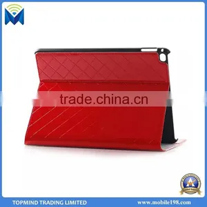 New Arrival Argyle Smart Book Style Wallet Leather Case for IPad Air 2 thumbnail-4