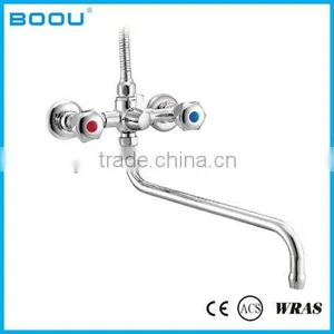 Economic Double Handle Basin Faucet thumbnail-3