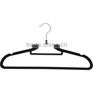 Flocking Flat Sturdy Underclothes Hanger With Notches thumbnail-4