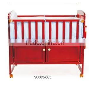 Wooden Bed New Born Baby Bed Wooden Baby Bed 90883-605 thumbnail-1