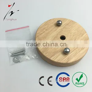 New Pendant Light Fixture Electrical Wooden Ceiling Rose With Hook or Locking Cable thumbnail-1