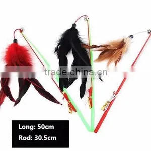 QQGY Telescoping Fishing Cat Rod , Funny Cat Teaser Toys thumbnail-1