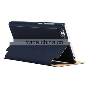 Sleep Wake Up Function Window View Silk Flip Case For Xiaomi Mi Note Leather Case thumbnail-1