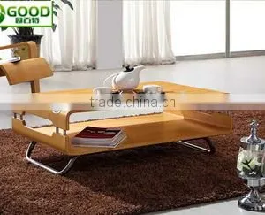 Wooden Tall Coffee Table Living Room Table thumbnail-1
