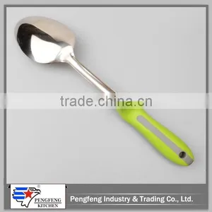 PP Handle Stainless Steel Kitchen Spoon thumbnail-3