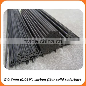 1.3mm OD Plutruded Solid Carbon Fiber FRP Round Rods for Industial Using thumbnail-3