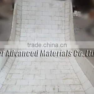 Hot Sale Wear Resistant Transfer Chute Lined With Alumina Ceramc Bricks thumbnail-1