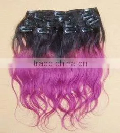 Cilp In Body Weave Hair Extension,dye Omber Color Hair Extension thumbnail-1