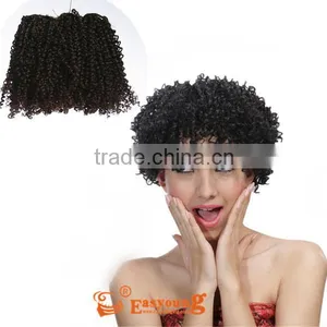 Wholesale Synthetic Deep Afro Curly Hair Weave,hair for African Black Women thumbnail-1