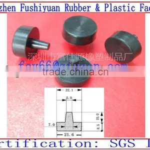 Black 5 6 8 10 11 12 14 16 mm Mushroom Type Round Dustproof Silicone Rubber Holes Plug Stopper Cap Tips thumbnail-1