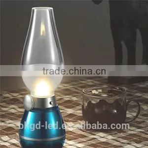 Nostalgic Kerosene Blow LED Dimmable USB Control Lamp Creative Night Light thumbnail-3