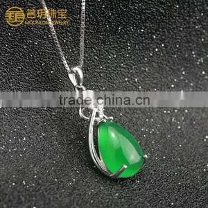 Online Jewellery Shopping, Gold Plating Natural Chalcedony Chain Larimar Necklaces thumbnail-3