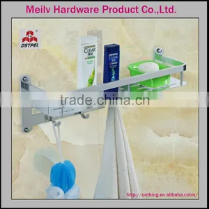 2016-2017 Made in Foshan High Quality Bright Silver Aluminum Bathroom Shelf thumbnail-1