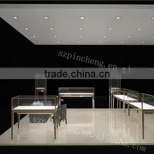 Museum Glass Tower Display Case With Led Light thumbnail-3