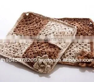 TWO COLORS HANDKNITTING PLACE MALE MADE FROM HEMP FIBER THAILAND thumbnail-1